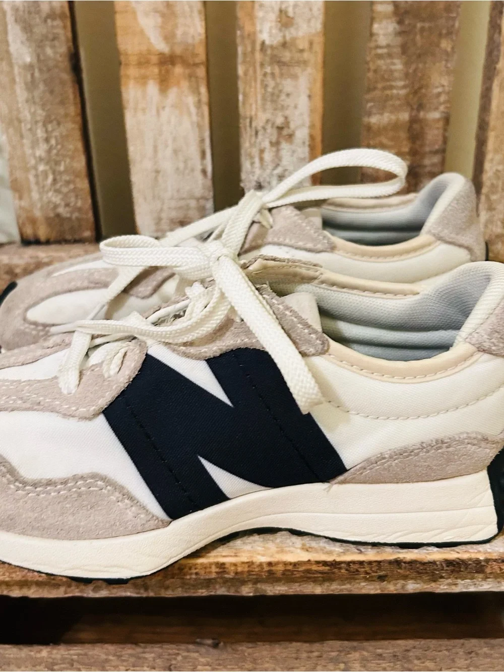 New Balance 327 Athletic Shoe - Little Kid - Silver Birch Size 13